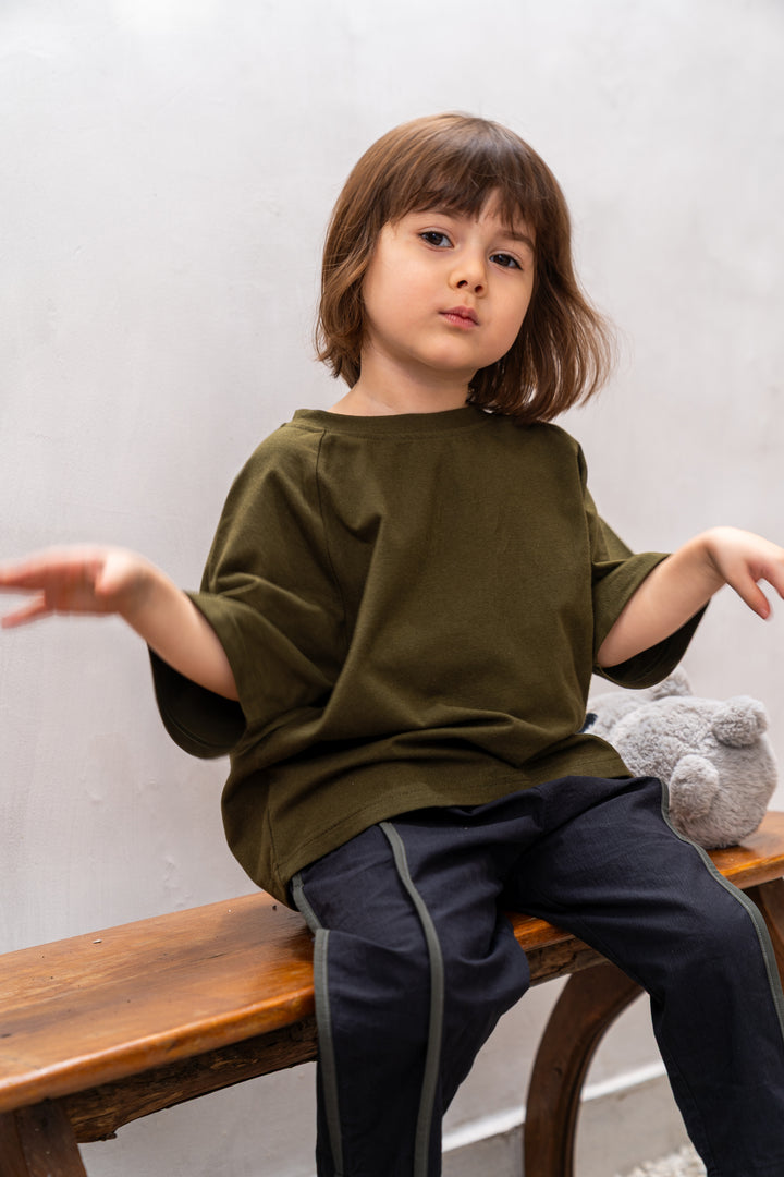 Gangnam Oversized Tshirt (Olive Green)