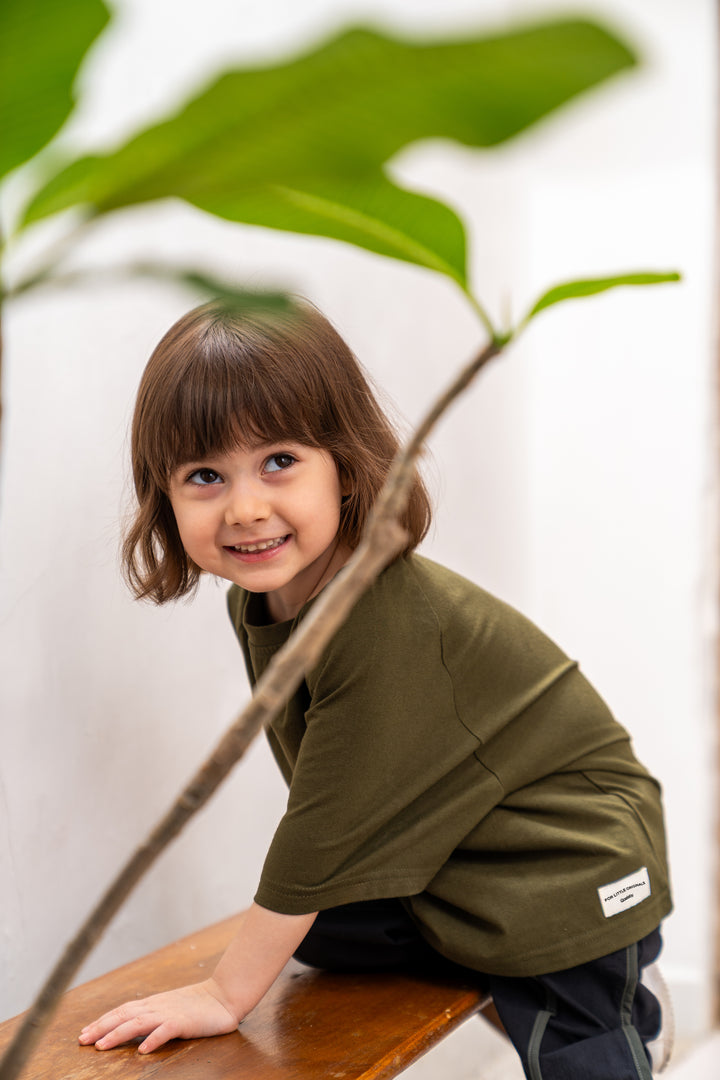 Gangnam Oversized Tshirt (Olive Green)