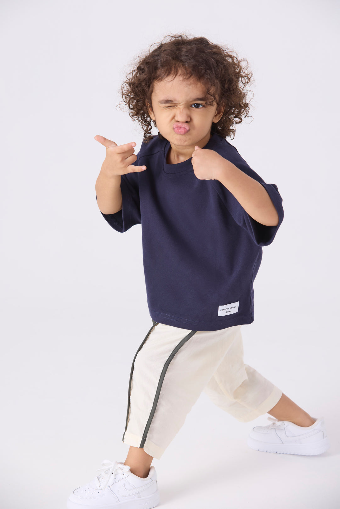 Gangnam Oversized Tshirt (Navy Blue)