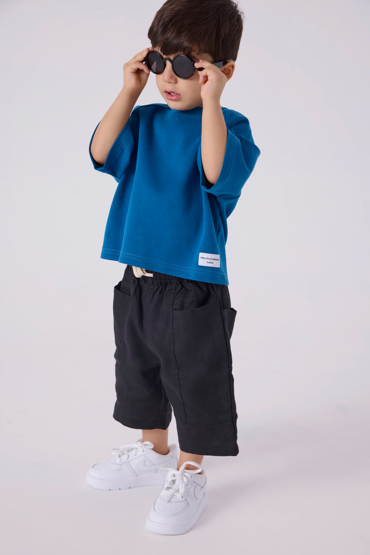 Gangnam Oversized Tshirt (Ocean Blue)