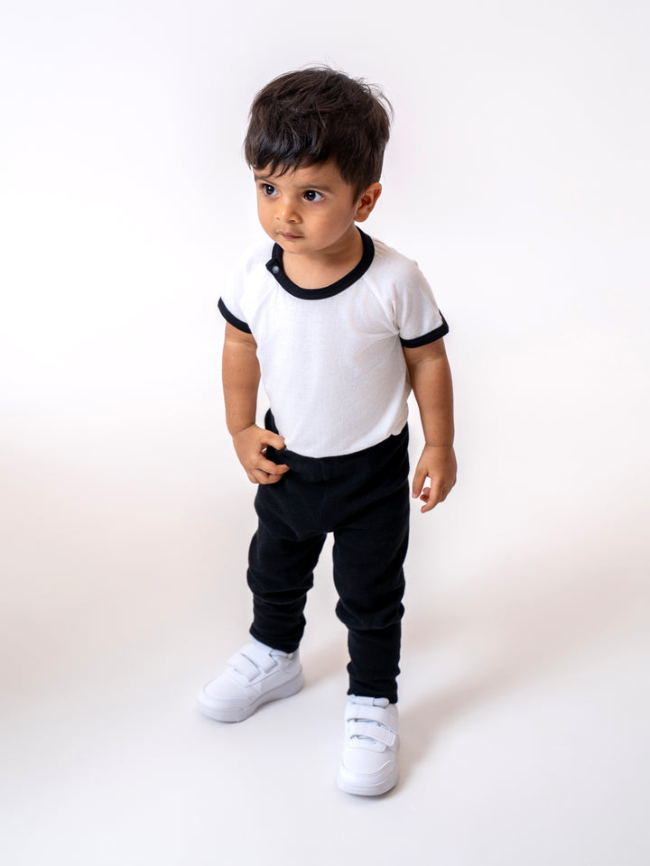 Bondi  Cotton Mesh Tshirt (Panda White)
