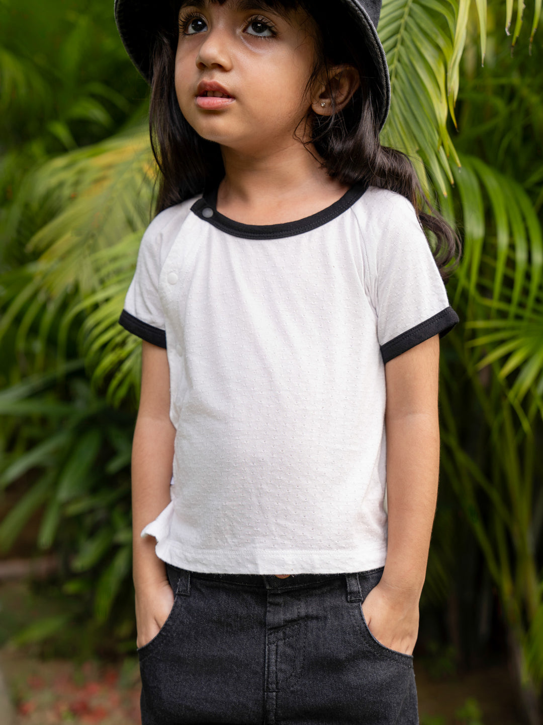Bondi  Cotton Mesh Tshirt (Panda White)