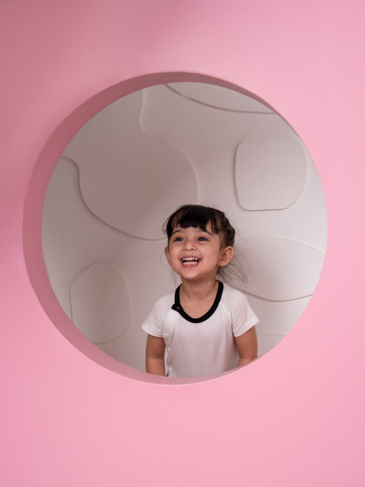 Bondi  Cotton Mesh Onesie (Panda White)