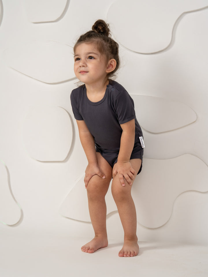 Fitzroy Bamboo onesie (Slate Gray)