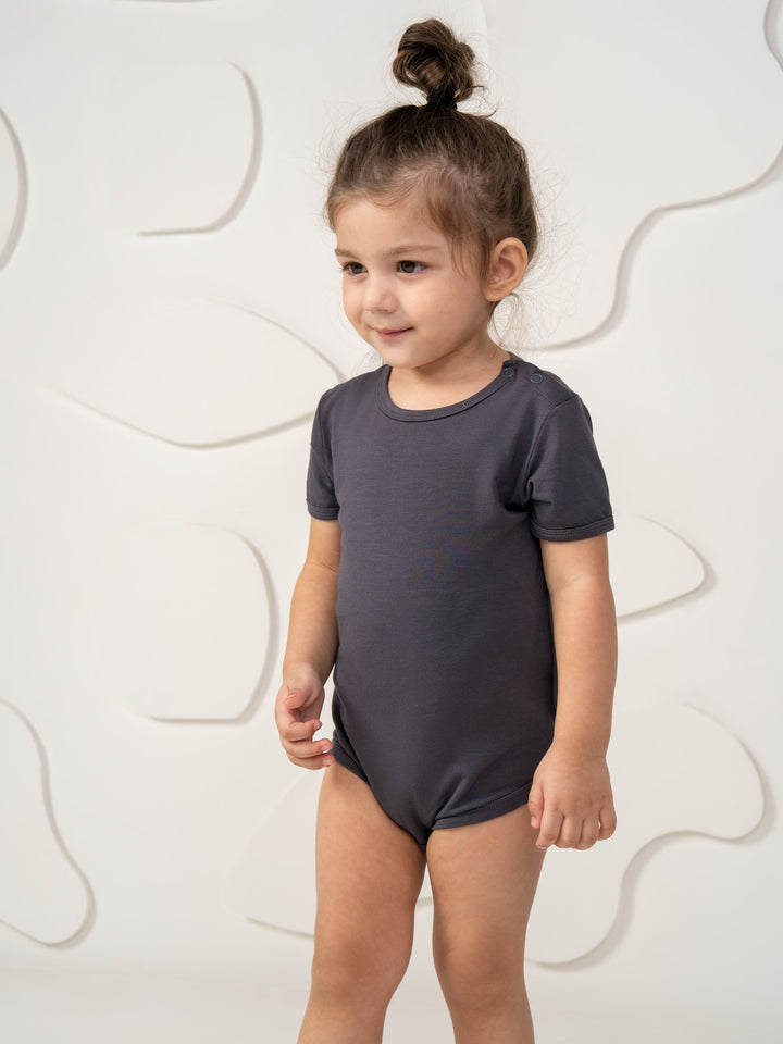 Fitzroy Bamboo onesie (Slate Gray)