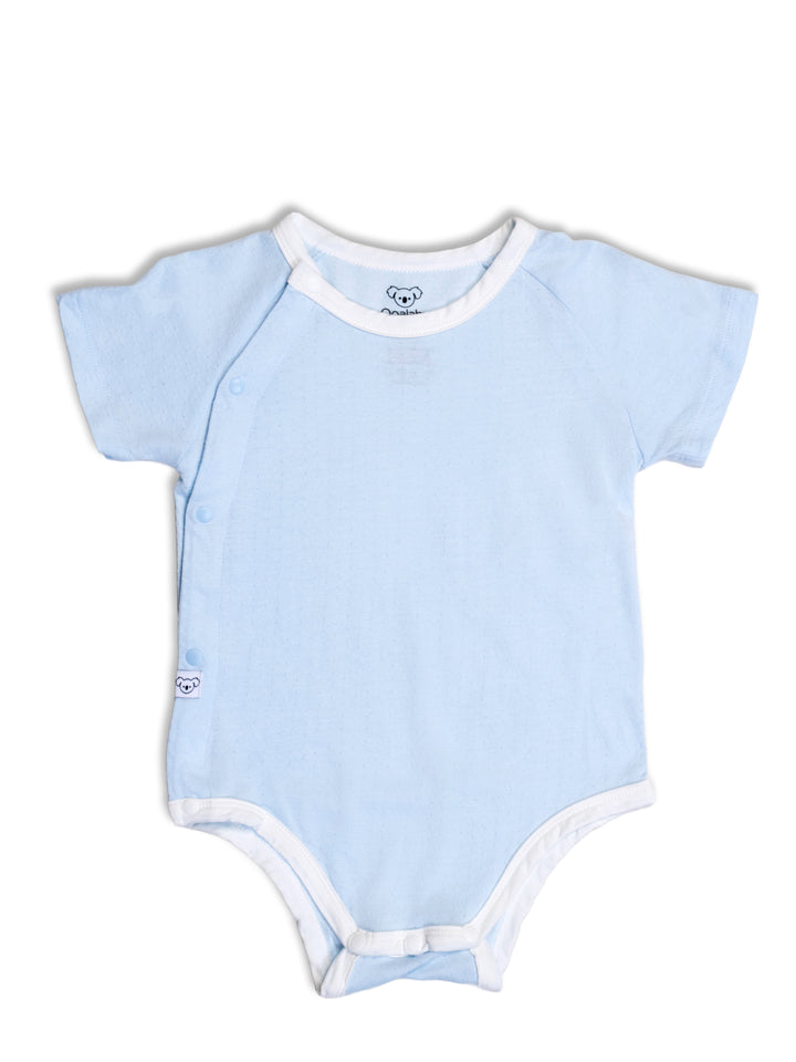 Bondi  Cotton Mesh Onesie (Misty Blue)