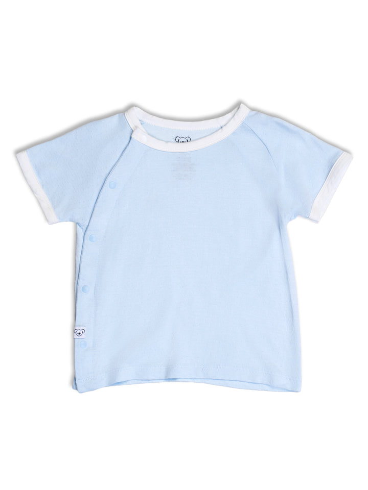 Bondi  Cotton Mesh Tshirt (Misty Blue)