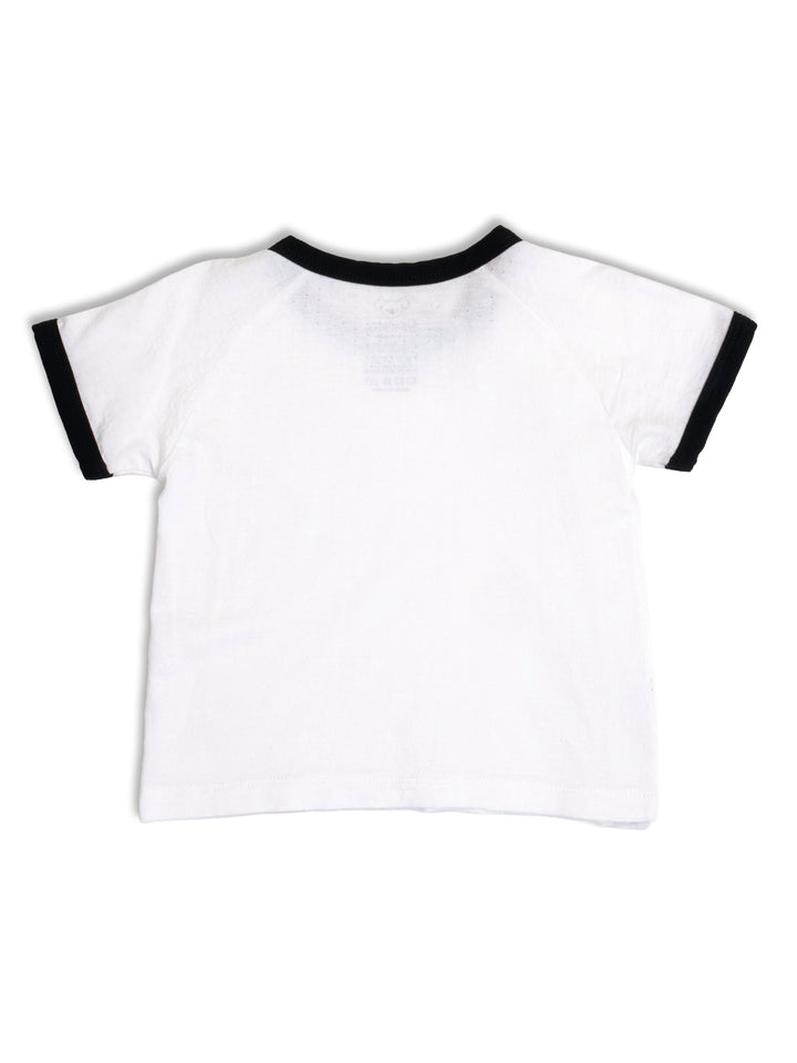 Bondi  Cotton Mesh Tshirt (Panda White)