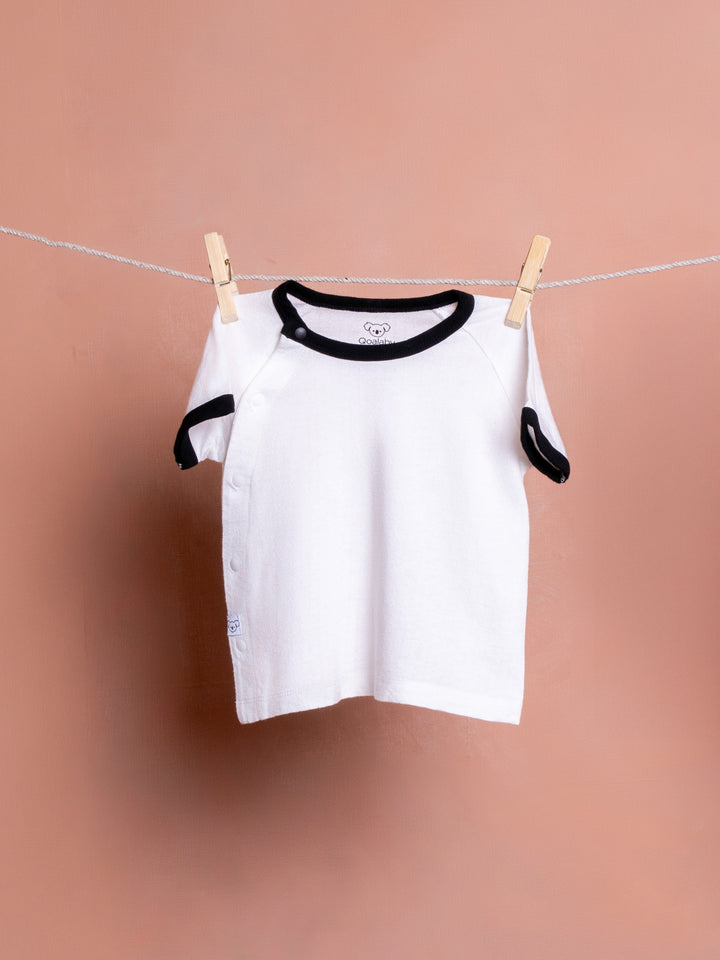Bondi  Cotton Mesh Tshirt (Panda White)