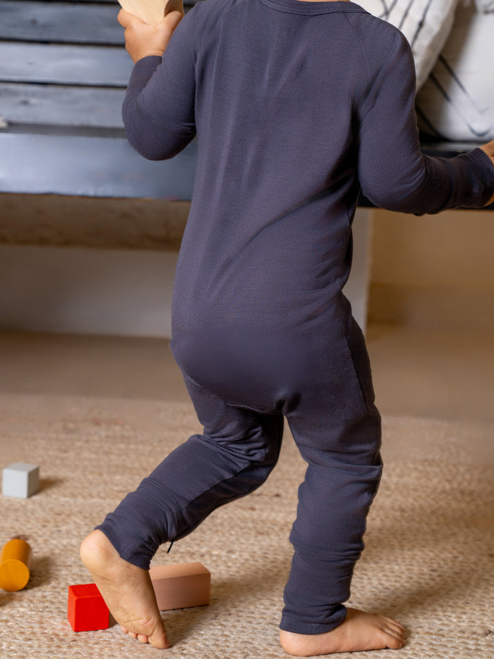 Liljeholmen Bamboo Sleepsuit (Slate Gray)