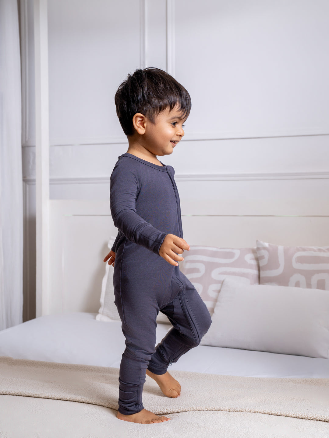 Liljeholmen Bamboo Sleepsuit (Slate Gray)