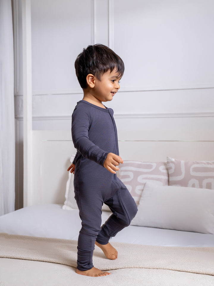 Liljeholmen Bamboo Sleepsuit (Slate Gray)