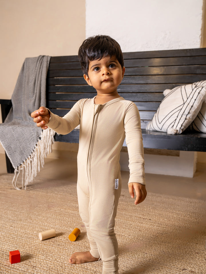 Liljeholmen Bamboo Sleepsuit (Oatmilk)