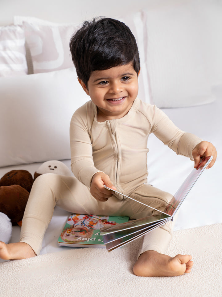 Liljeholmen Bamboo Sleepsuit (Oatmilk)