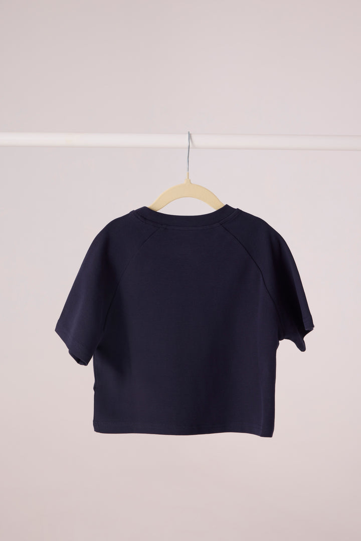 Gangnam Oversized Tshirt (Navy Blue)